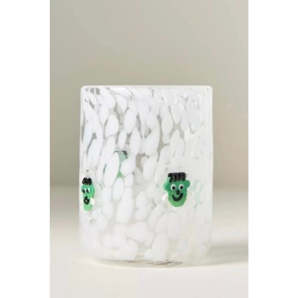 Anthropologie The Mystic Icon Juice Glass, Frankenstein